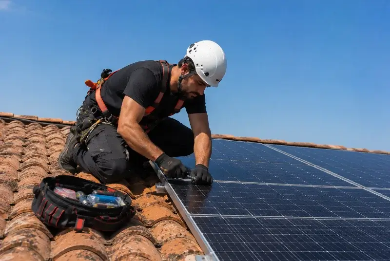 Maintenance et monitoring de panneaux solaires à Gurs